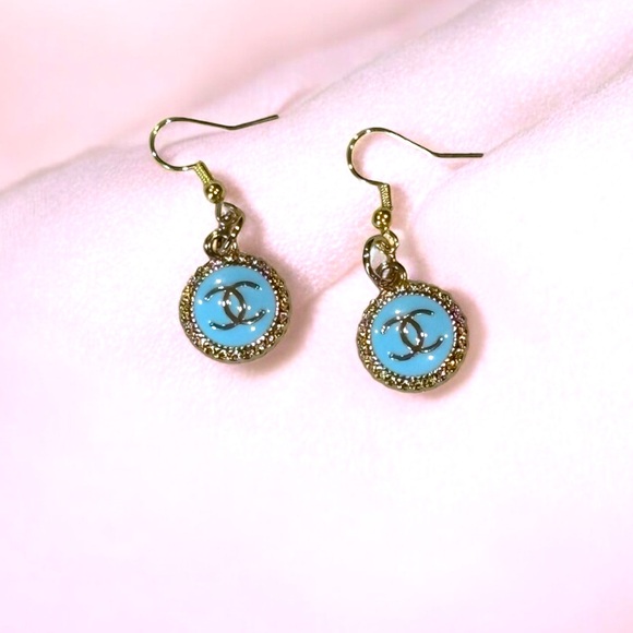 CC Upcycled Stamped Earrings - Picture 1 of 1